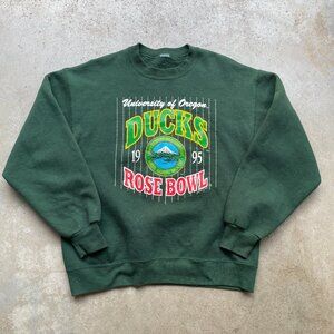 1995 Oregon Ducks ROSE BOWL Football Sweatshirt Men's Large NCAA